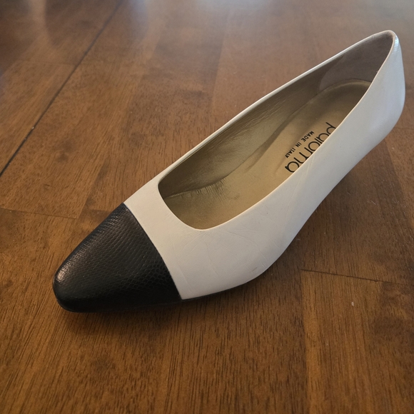 Bally Shoes - BALLY Black and White Leather Heels